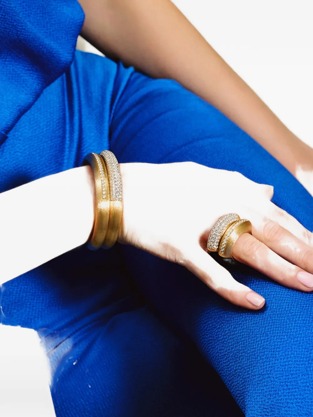 Nanis 18k Yellow Gold Diamond Libera Icon Ring