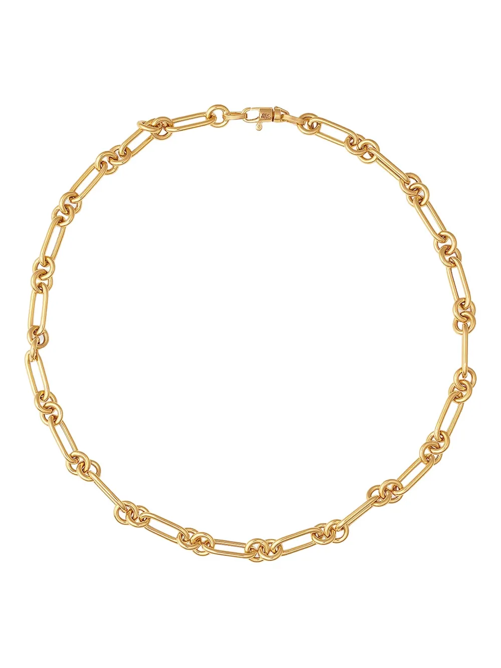 Sara Weinstock 18k Yellow Gold Sw Paperclip Necklace