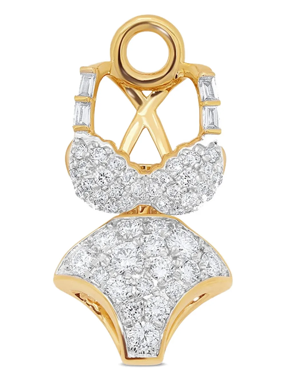 Sara Weinstock 18k Yellow Gold Papua Bikini-shape Diamond Charm