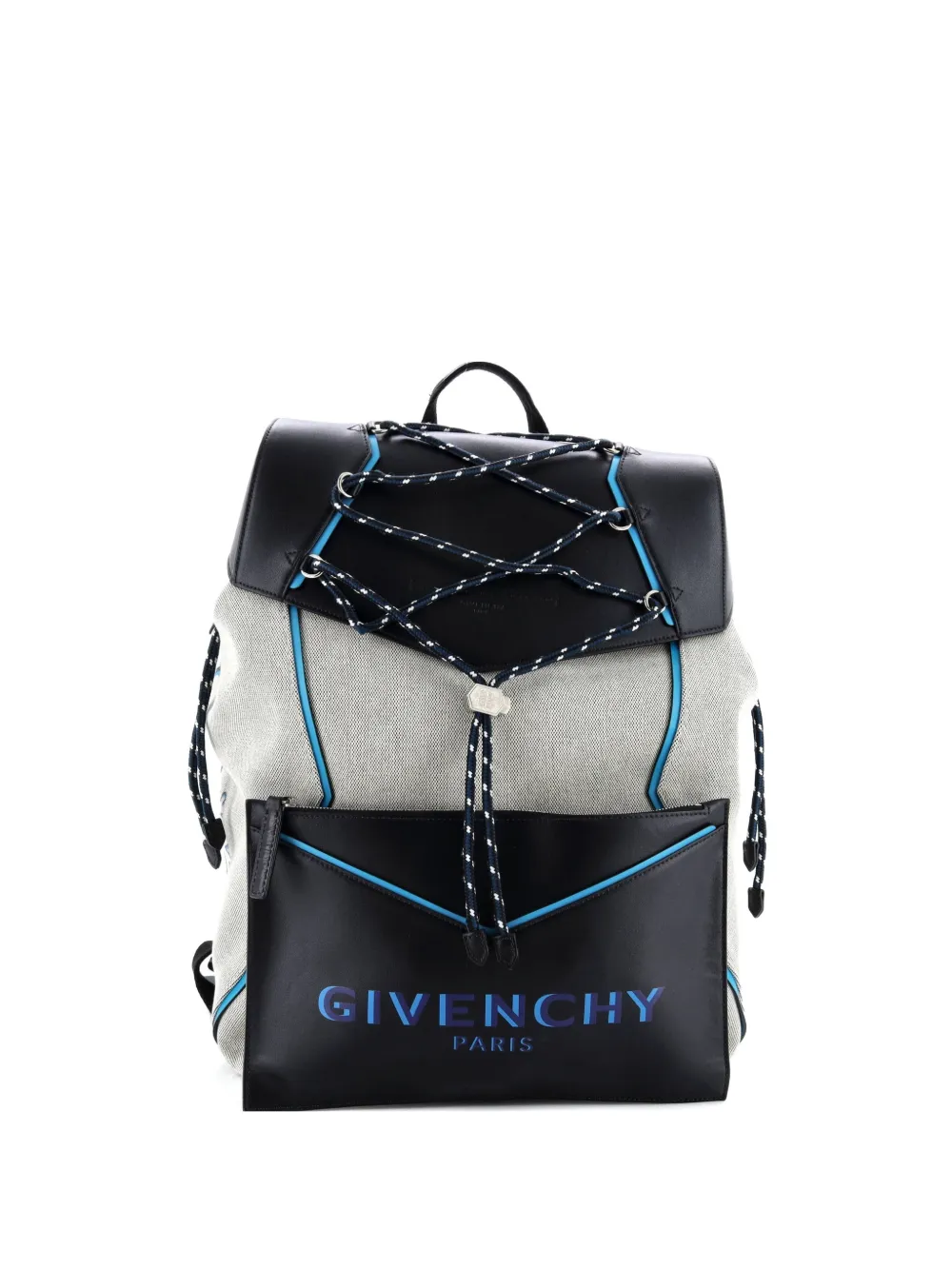 Givenchy Pre-Owned Bond Canvas with Leather Large backpack | Blue | Image 1