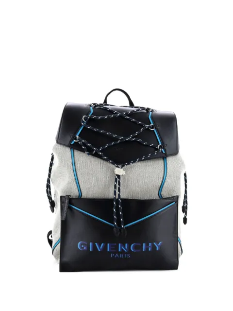 Givenchy Pre-Owned Bond Canvas with Leather Large backpack