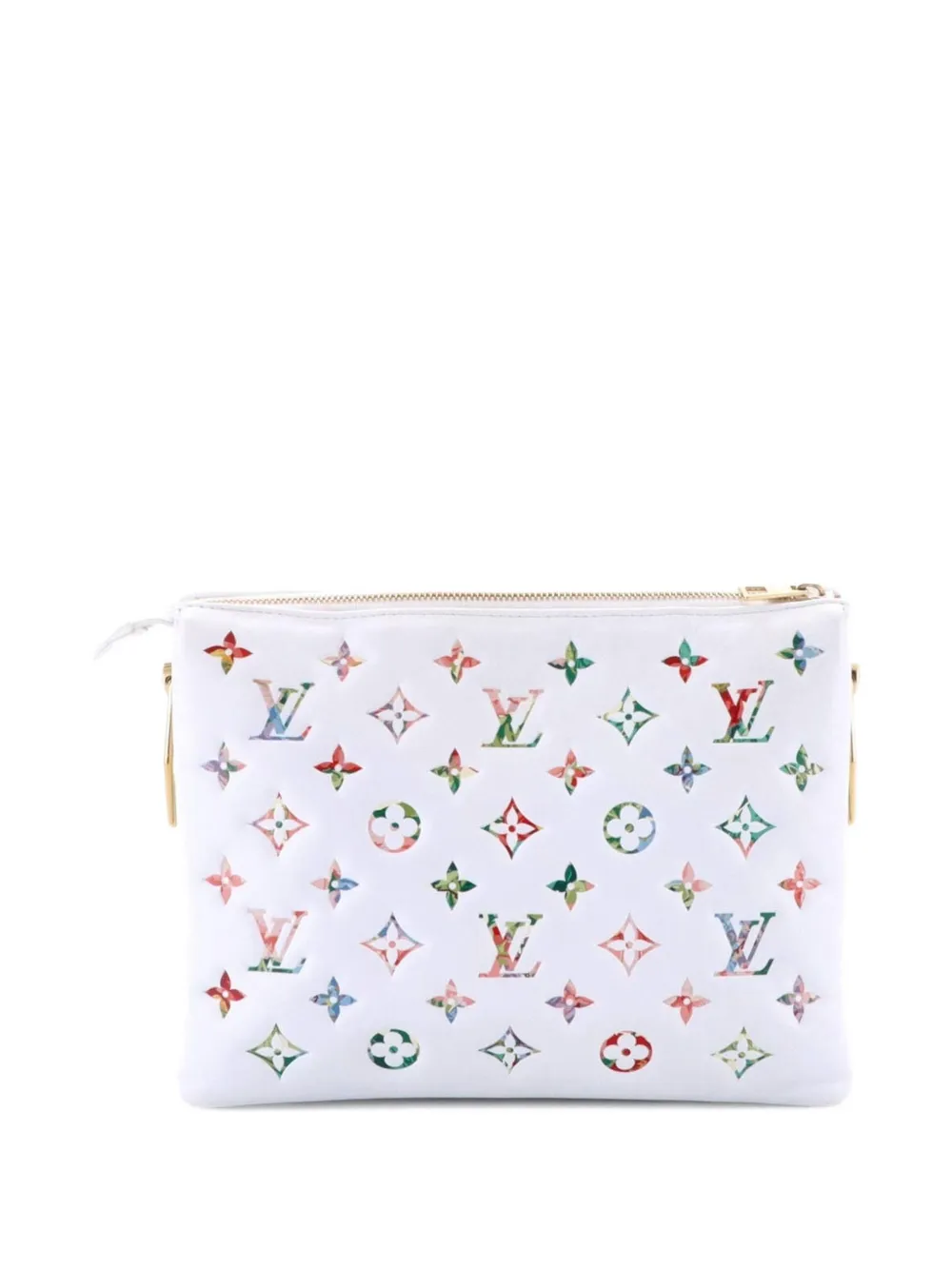 Pre-owned Louis Vuitton Coussin Bag Monogram Flower Embossed Lambskin Pm Crossbody Bag In Multi