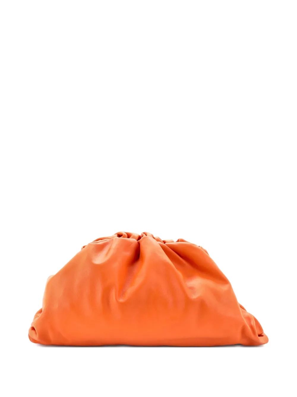 Bottega Veneta Pre-Owned The Pouch Leather Teen clutch bag - Arancione