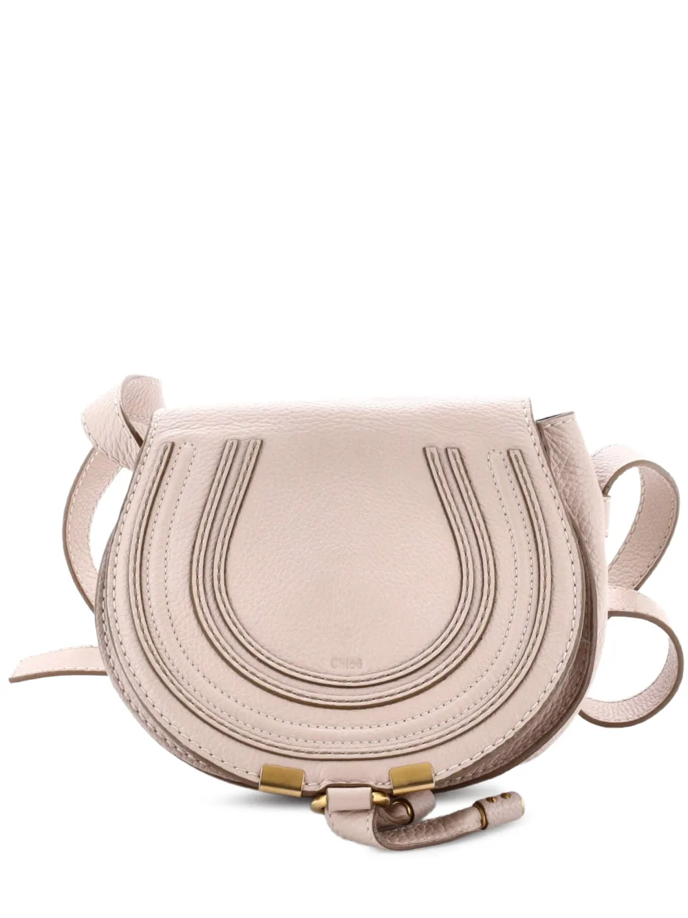 Chloé Pre-Owned Marcie Leather Mini crossbody bag - Toni neutri