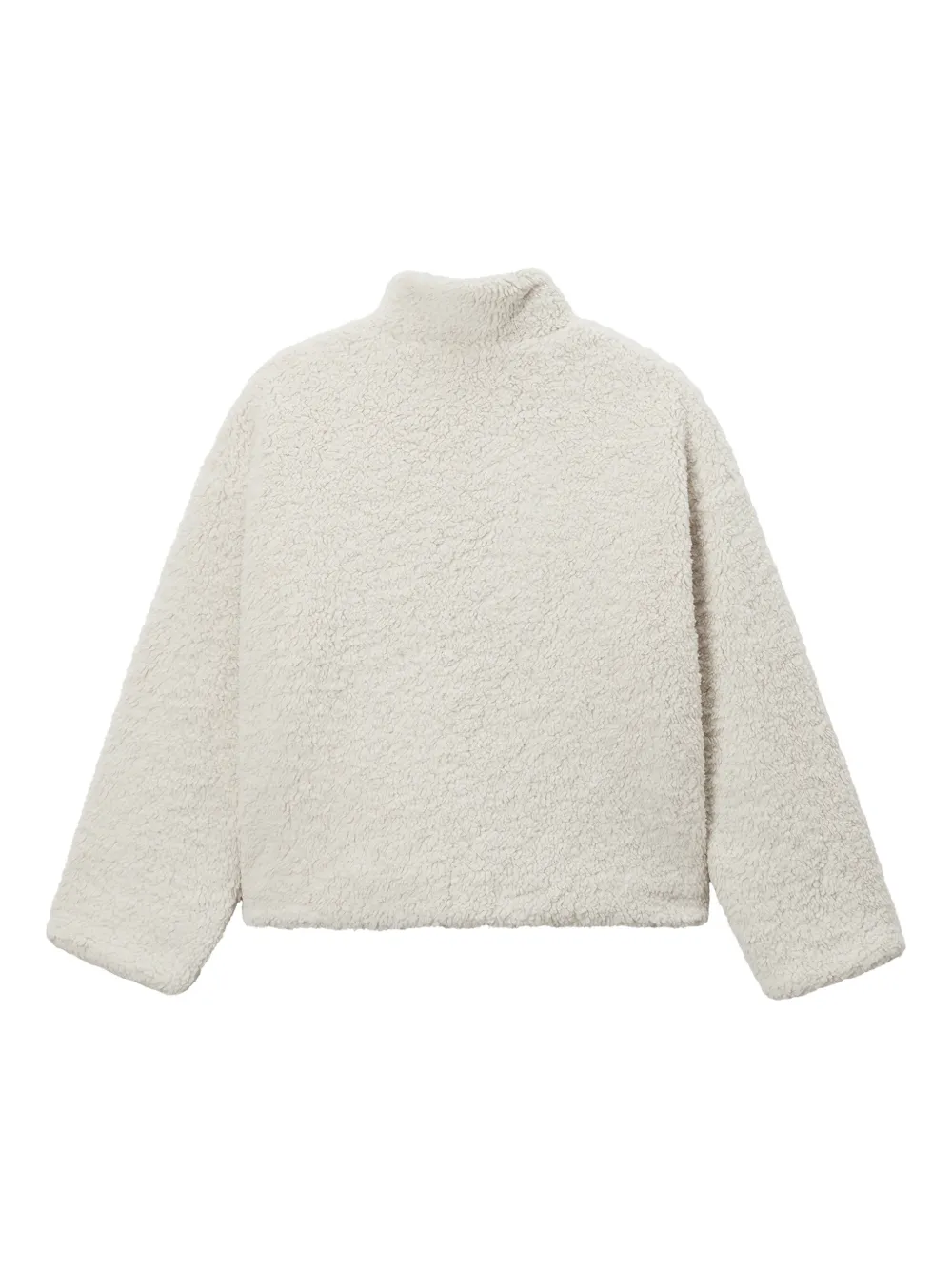 Mini Cream turtleneck zip jacket | Varsity Jackets | Image 2