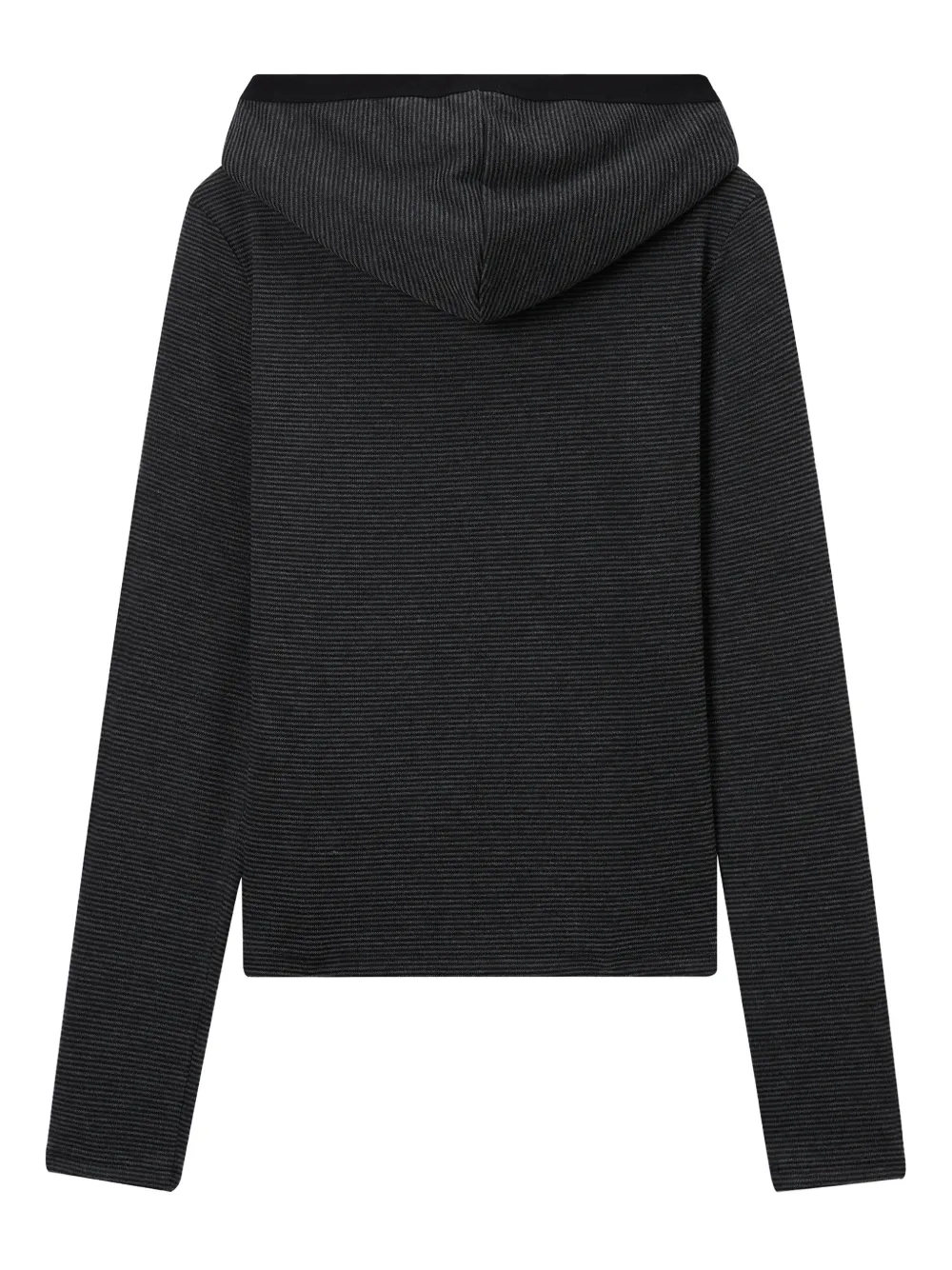 Mini Cream Hoodie met logodetail - Grijs