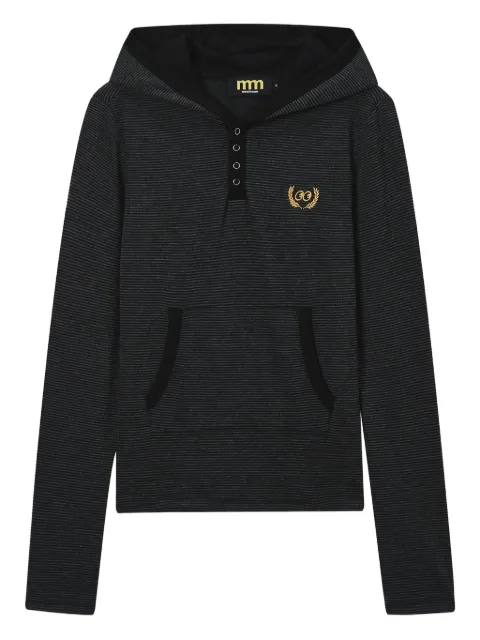 Mini Cream logo-detail hoodie