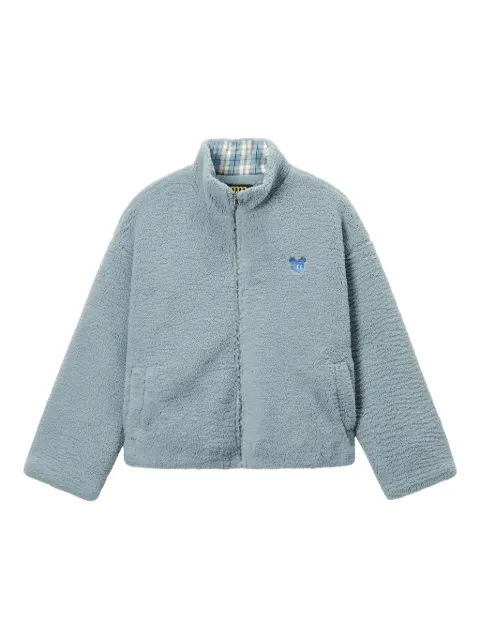 Mini Cream chamarra con cierre