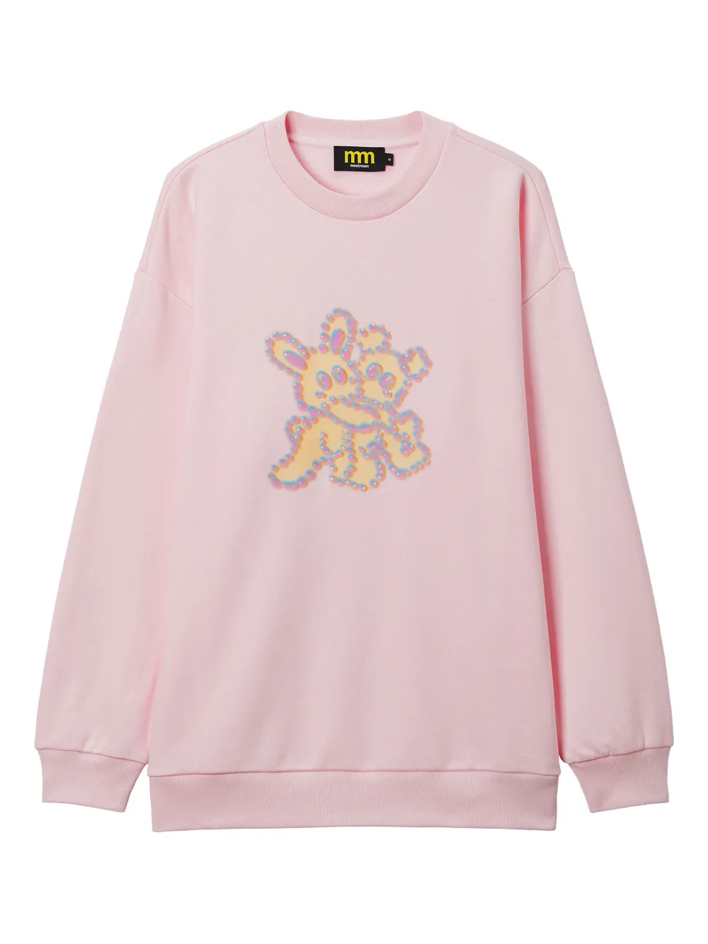 Mini Cream Crew-neck Sweatshirt In Pink