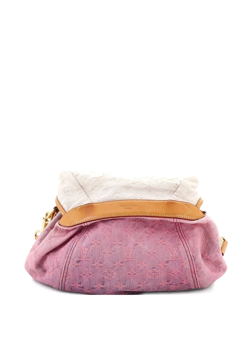 Pre-owned Louis Vuitton Sunshine Handbag Denim Crossbody Bag In Neutral