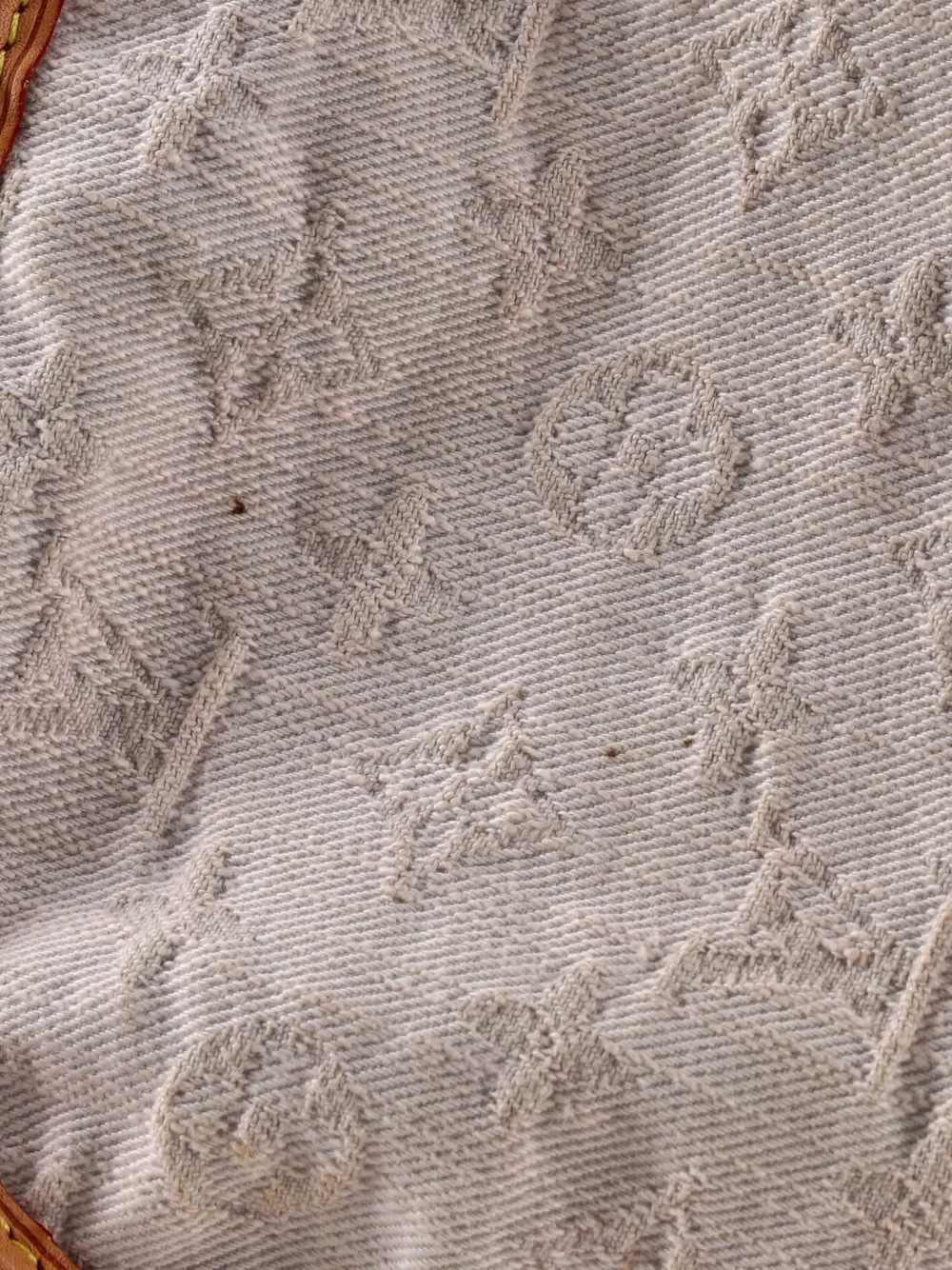 Pre-owned Louis Vuitton Sunshine Handbag Denim Crossbody Bag In Neutral