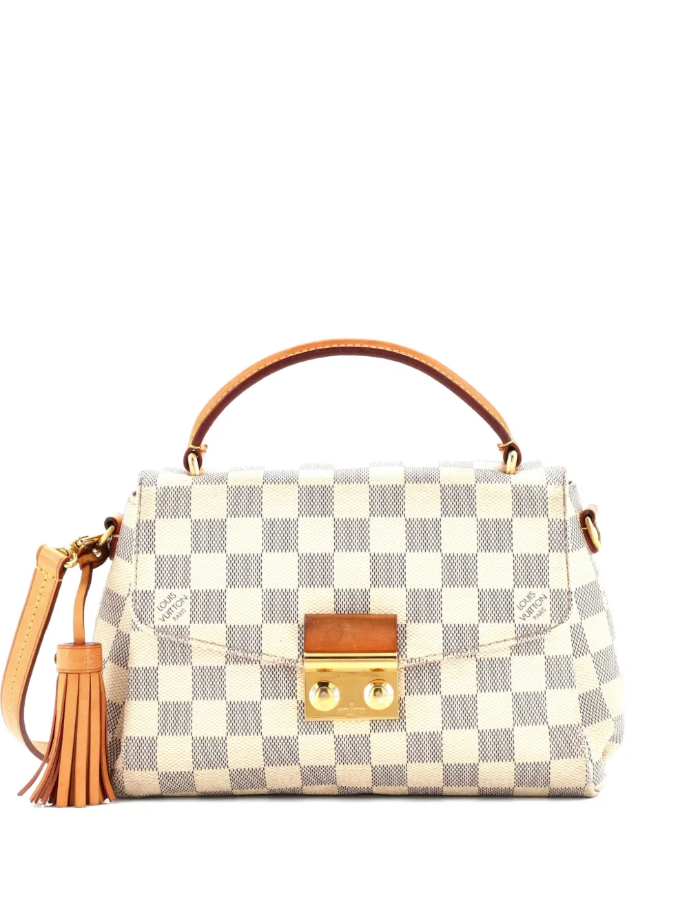 Louis Vuitton Pre-Owned Croisette Handbag Damier crossbody bag - White