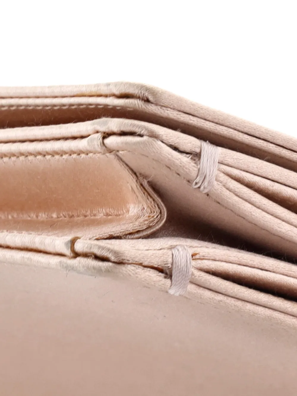 Pre-owned Dior Bee Leather Clutch Bag In Neutral