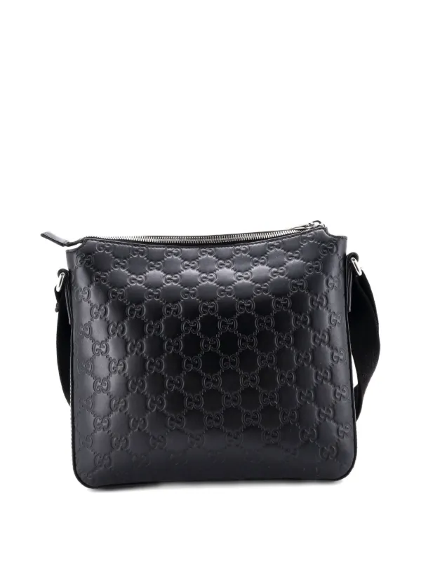 Gucci Pre-Owned シグネチャー ジップ メッセンジャー バッグ