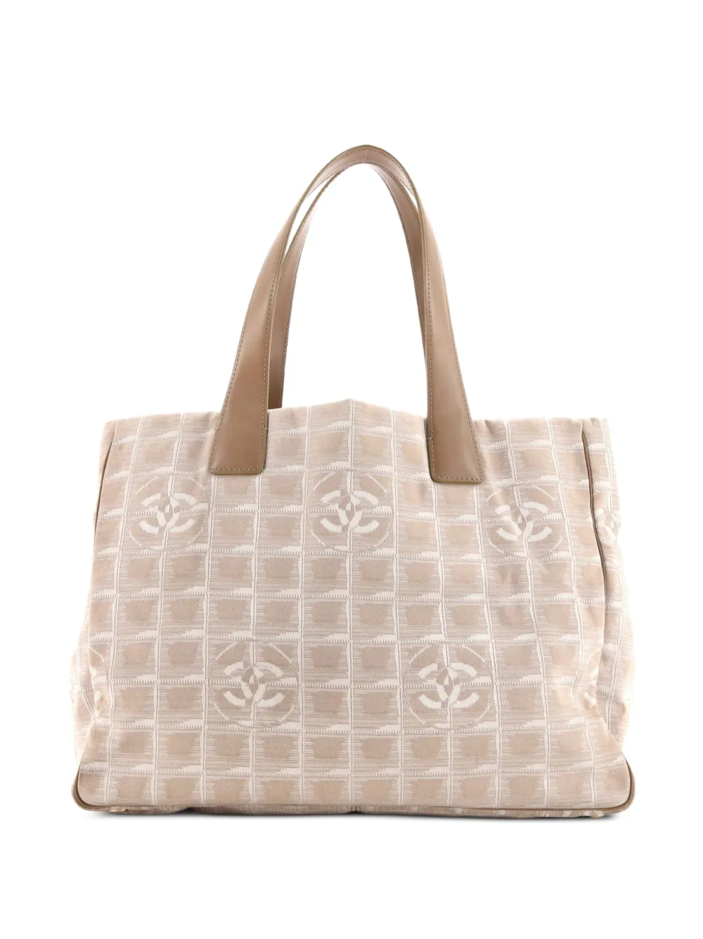 CHANEL Pre-Owned Travel Line Nylon Medium shoulder bag - Toni neutri