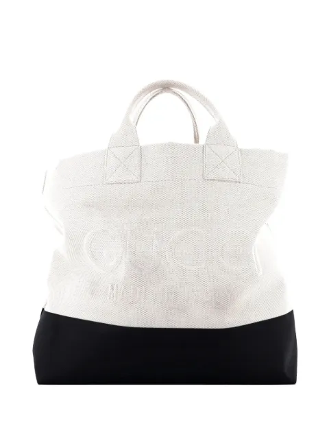 Gucci Pre-Owned Logo Embossed Open Canvas tote bag