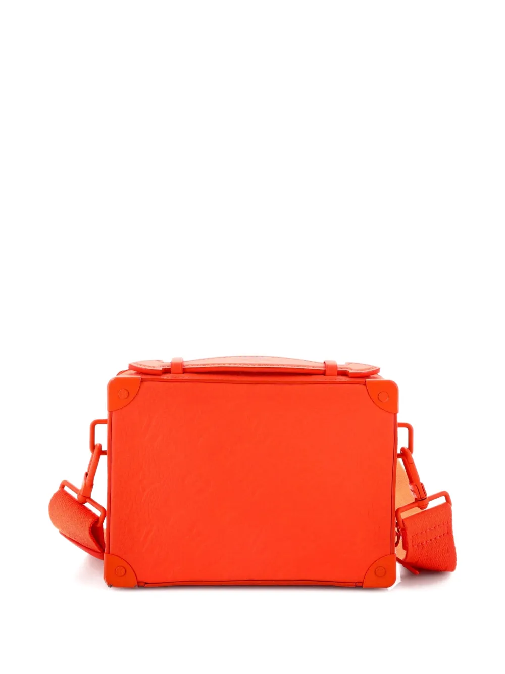 LOUIS VUITTON Pre-owned Handle Soft Trunk Bag Monogram Taurillon Leather Crossbody Bag In Orange