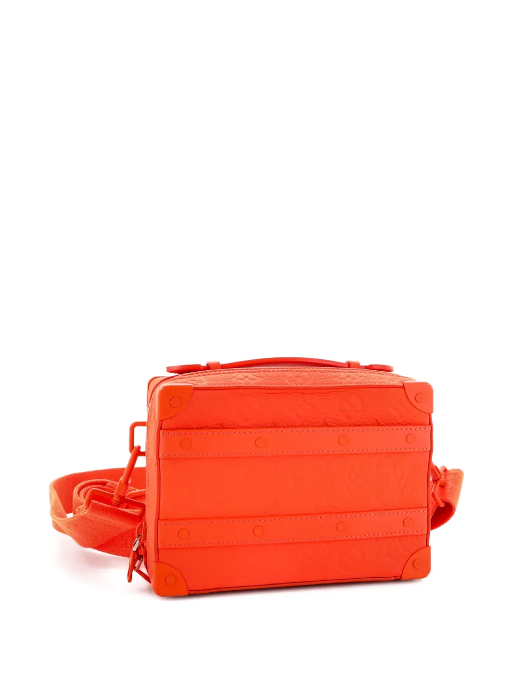 LOUIS VUITTON Pre-owned Handle Soft Trunk Bag Monogram Taurillon Leather Crossbody Bag In Orange