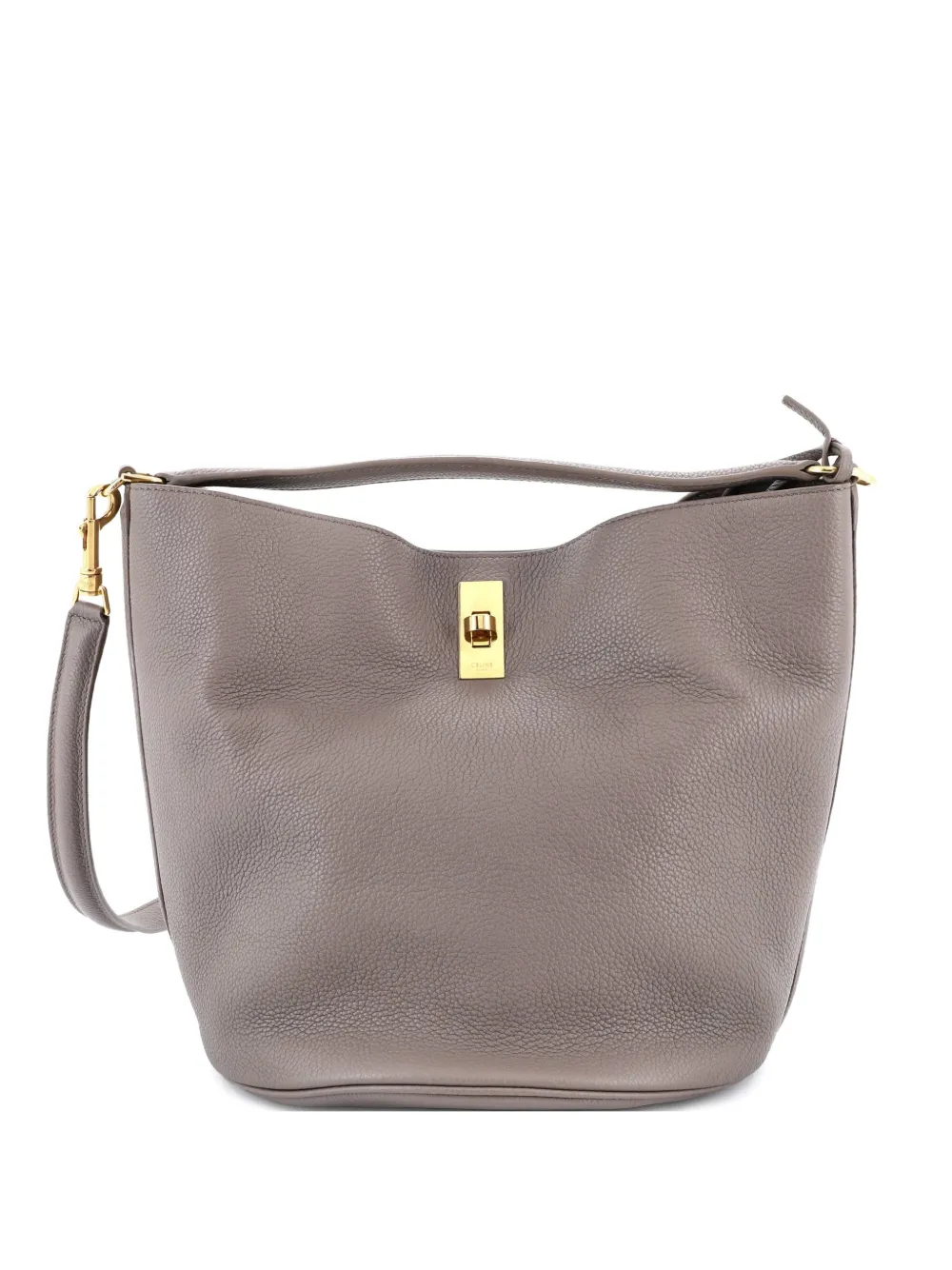 Celine Pre-Owned 16 Bag Leather bucket bag - Grigio