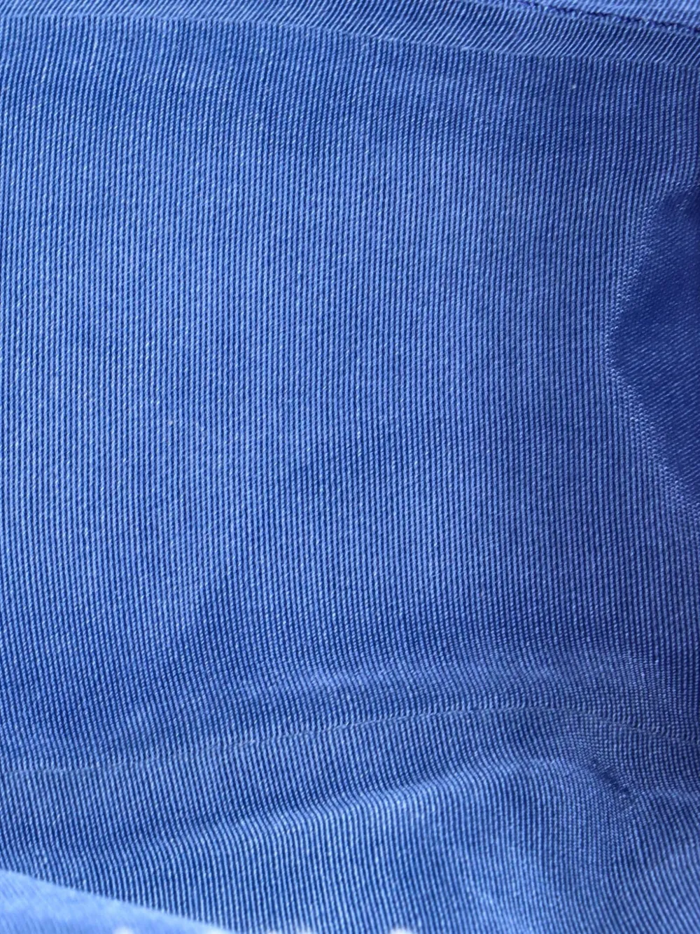 CHANEL Pre-owned Denim Mood Chain Logo Printed Quilted Fringe Denim Medium Bucket Bag In Blue