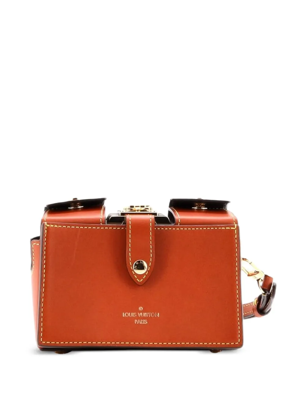 Louis Vuitton Pre-Owned Pic Trunk Minaudiere Monogram Canvas with Leather crossbody bag | Pre-Owned | Image 2