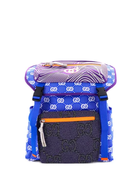 Gucci Pre-Owned mochila grande de nylon y goma con motivo GG en jacquard