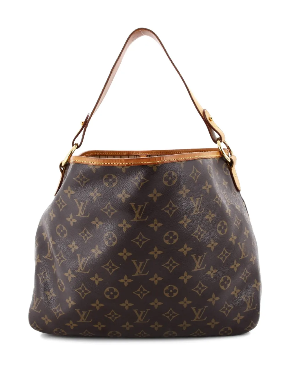 Pre-owned Louis Vuitton Delightful Handbag Monogram Canvas Pm Hobo Bag In Brown