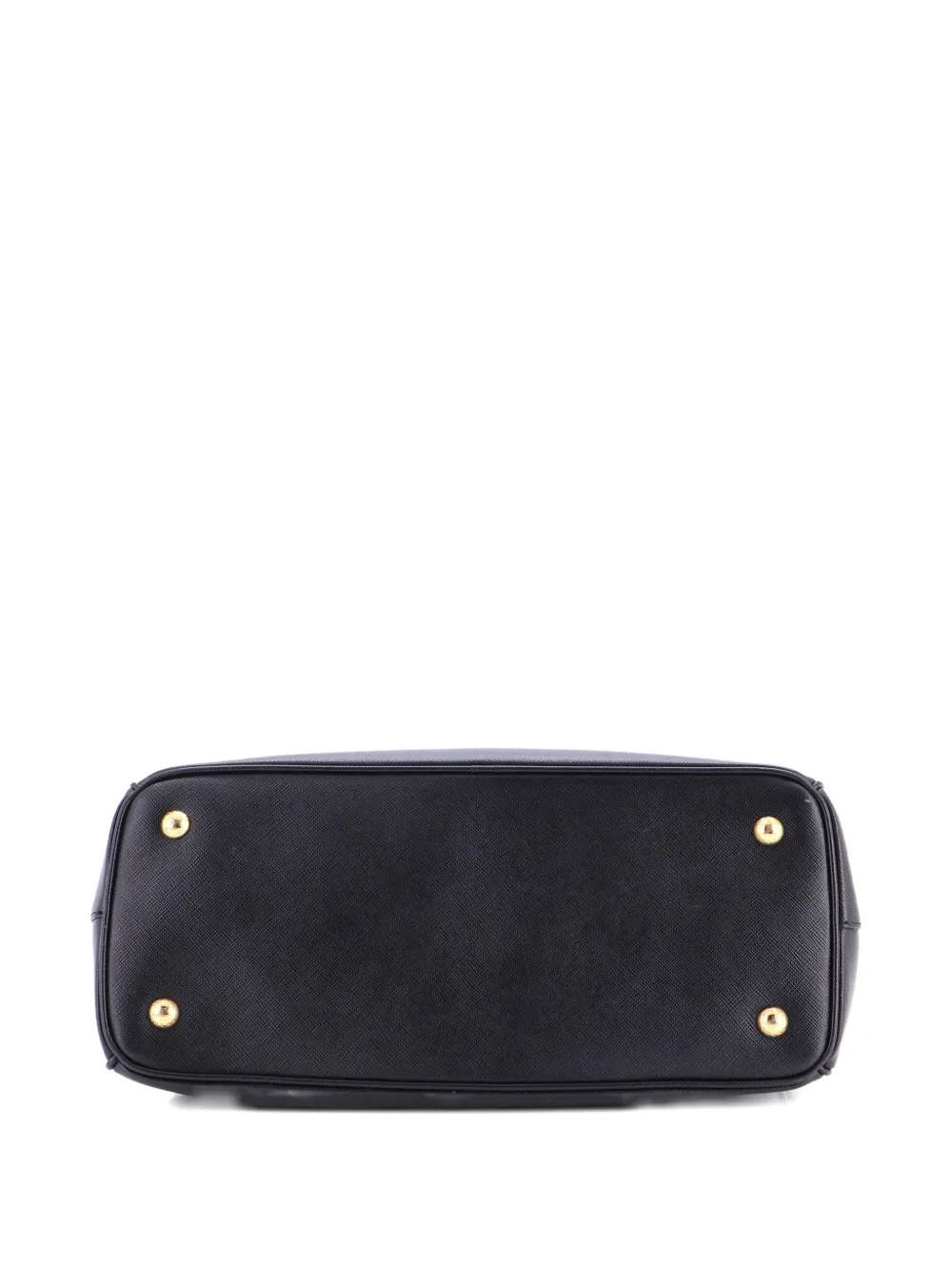 Pre-owned Prada Gardener's Saffiano Leather Medium Tote Bag In Black