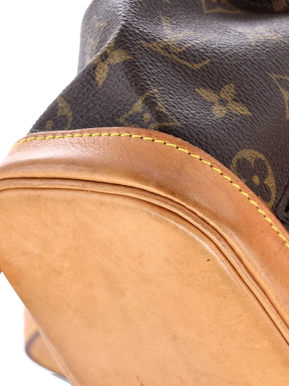 Pre-owned Louis Vuitton Vintage Montsouris Monogram Canvas Pm Backpack In Brown