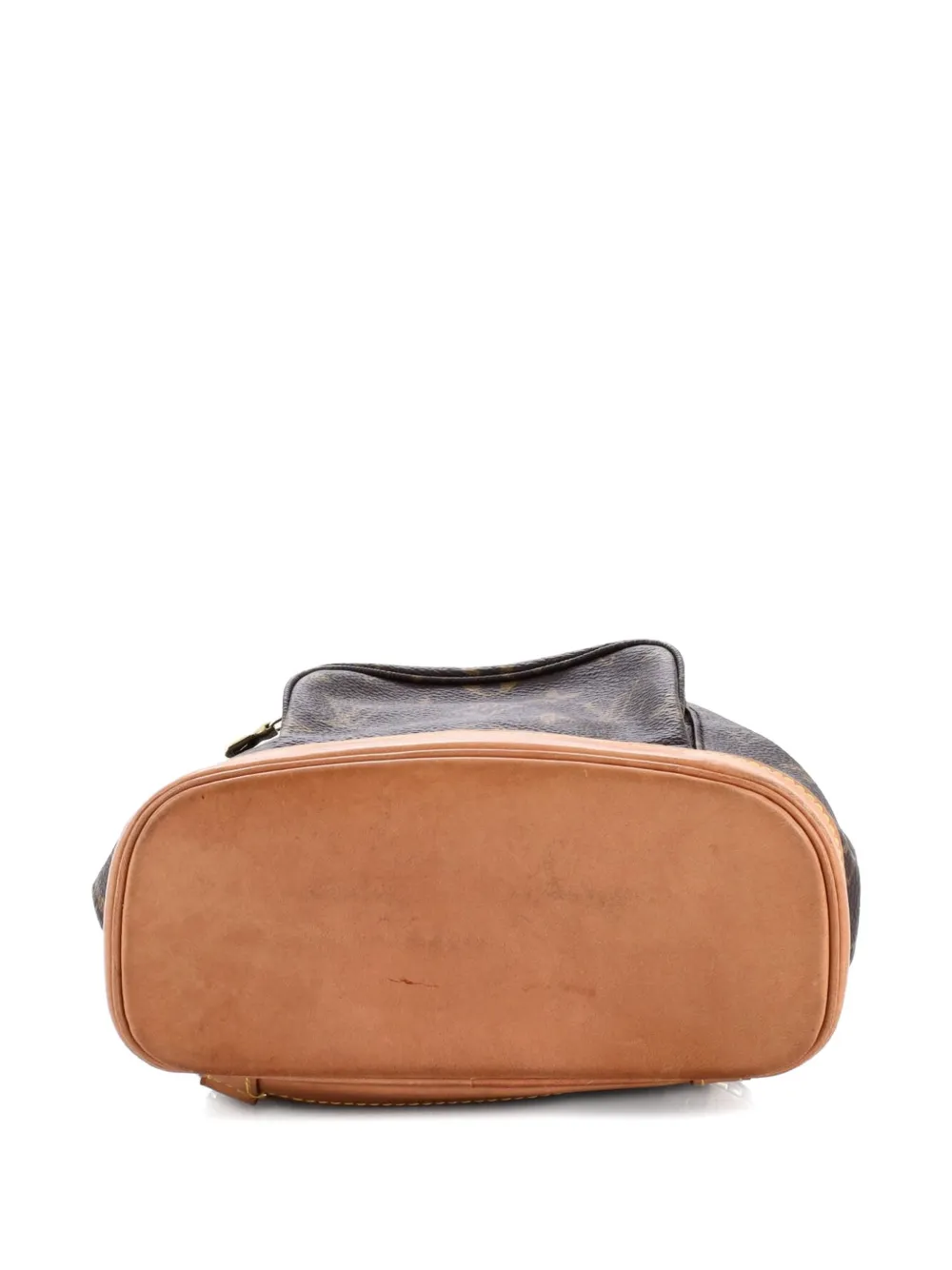 Pre-owned Louis Vuitton Vintage Montsouris Monogram Canvas Pm Backpack In Brown