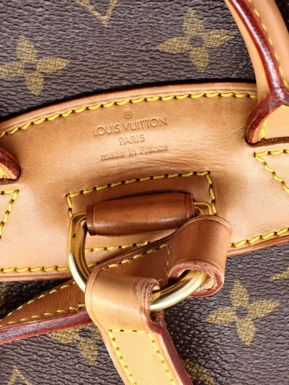 Pre-owned Louis Vuitton Vintage Montsouris Monogram Canvas Pm Backpack In Brown