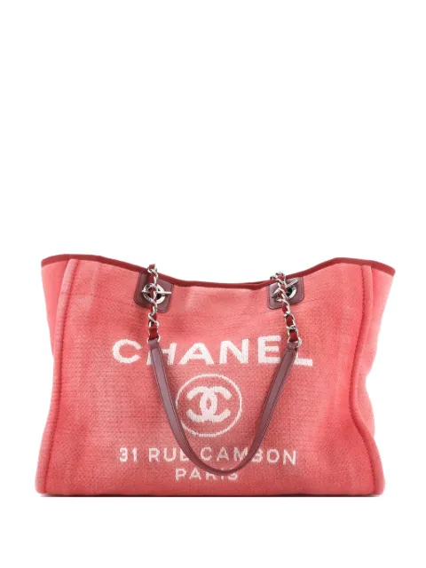 CHANEL Pre-Owned Deauville Canvas Medium tote bag