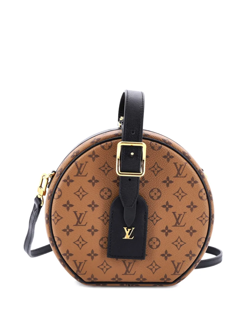 Louis Vuitton Pre-Owned Petite Boite Chapeau Bag Reverse Monogram Canvas shoulder bag - Nero