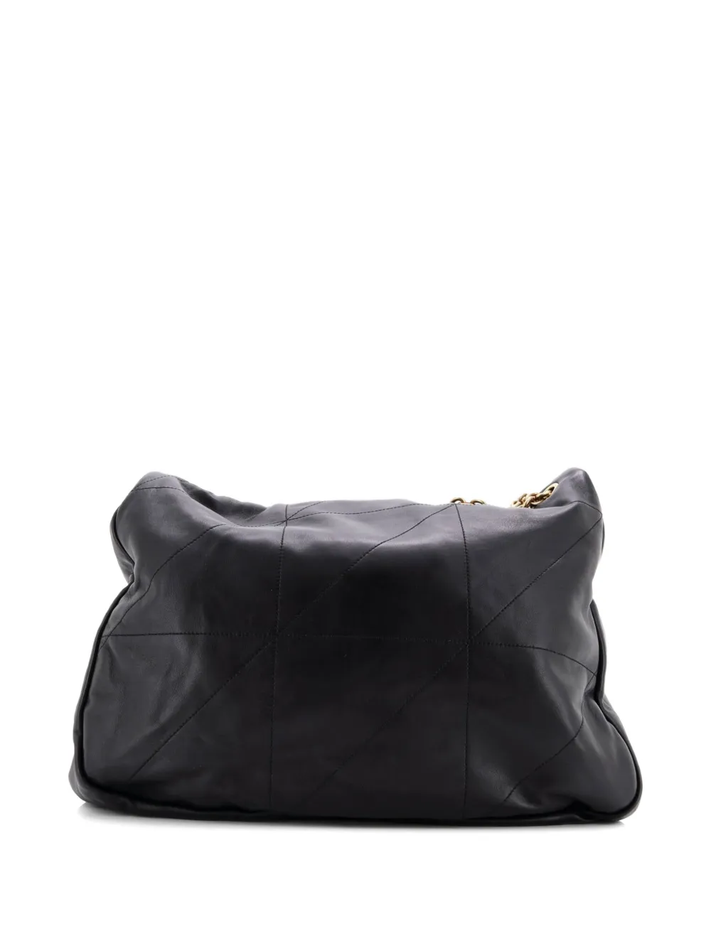 Pre-owned Saint Laurent Jamie 4.3 Quilted Leather Large Shoulder Bag In Black