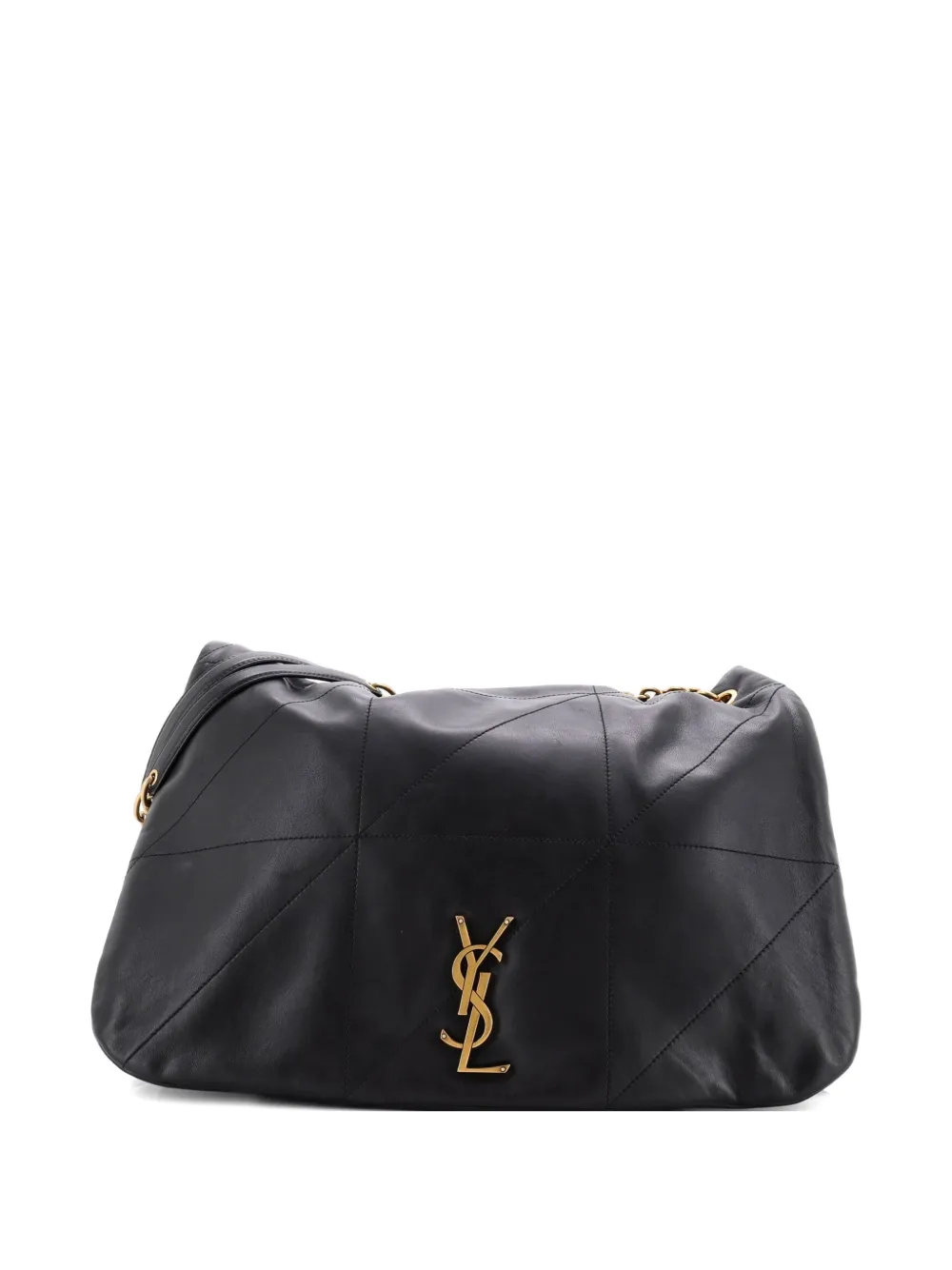 Pre-owned Saint Laurent Jamie 4.3 Quilted Leather Large Shoulder Bag In Black