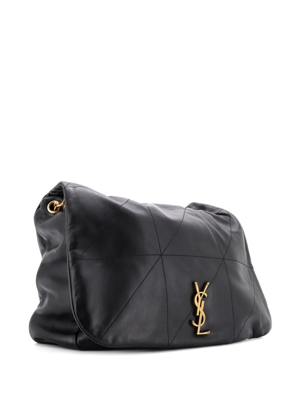 Pre-owned Saint Laurent Jamie 4.3 Quilted Leather Large Shoulder Bag In Black