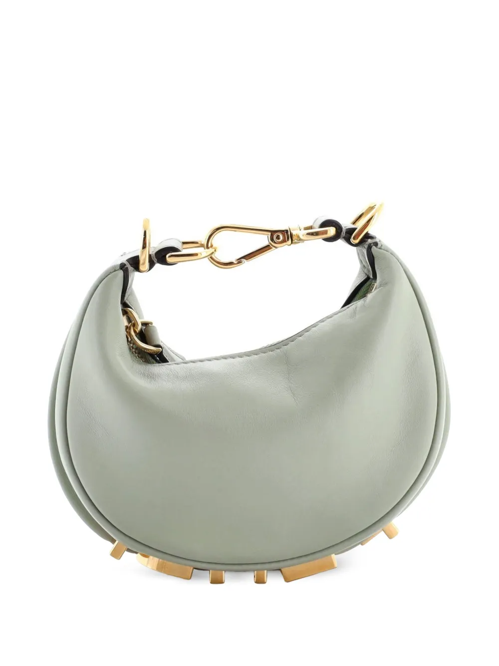Fendi Pre-Owned Fendigraphy Bag Leather Nano hobo bag - Verde