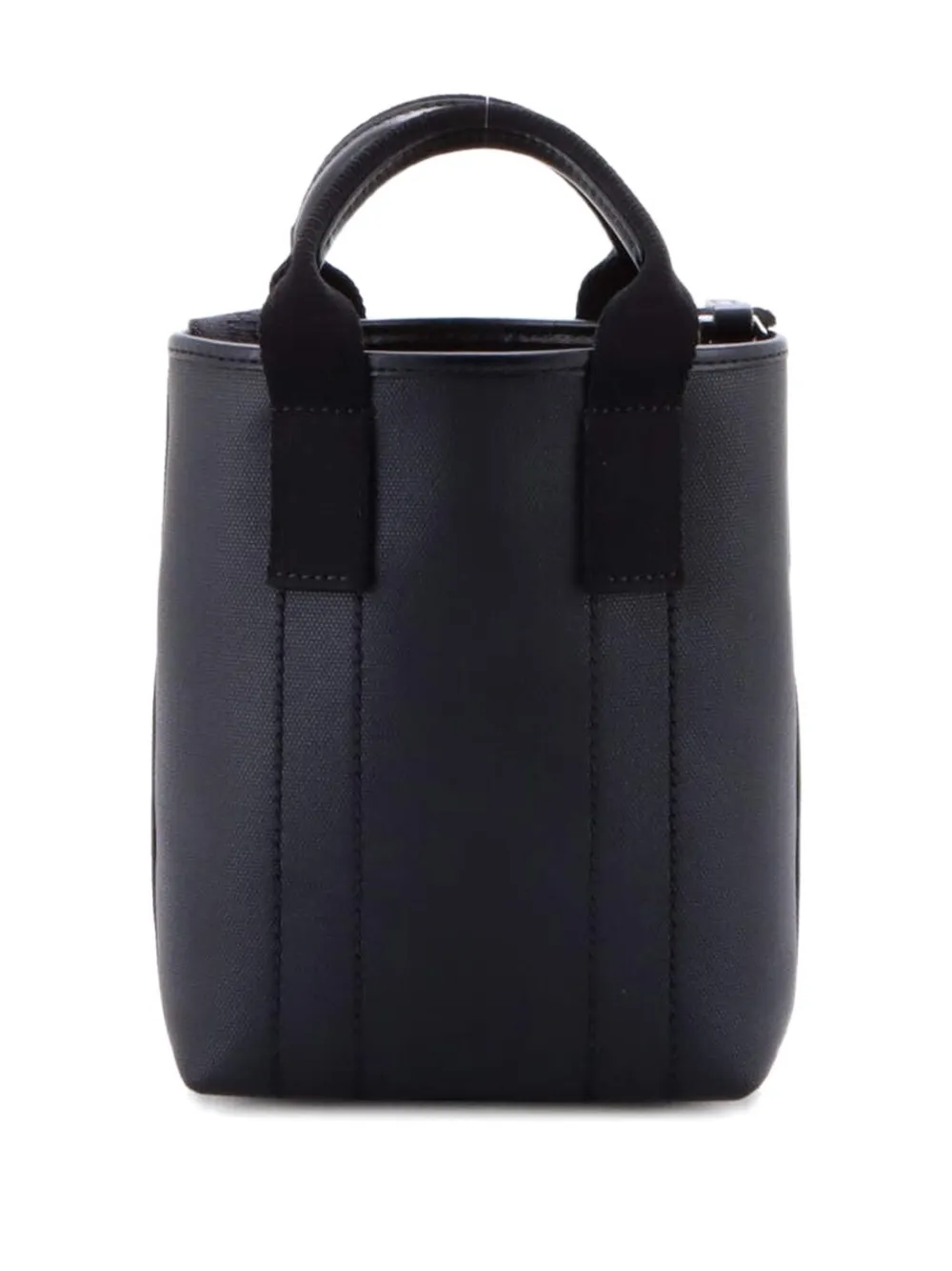 Pre-owned Givenchy G-essentials Coated Canvas Small Tote Bag In Black