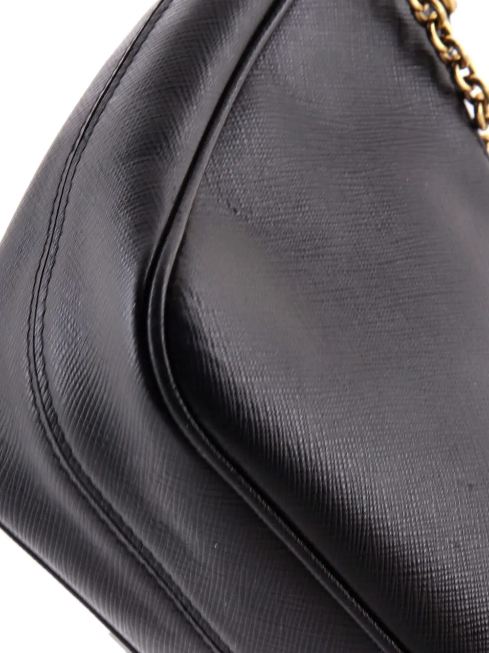 Pre-owned Prada Re-edition 2005 Shoulder Bag Saffiano Leather Small Crossbody Bag In Black