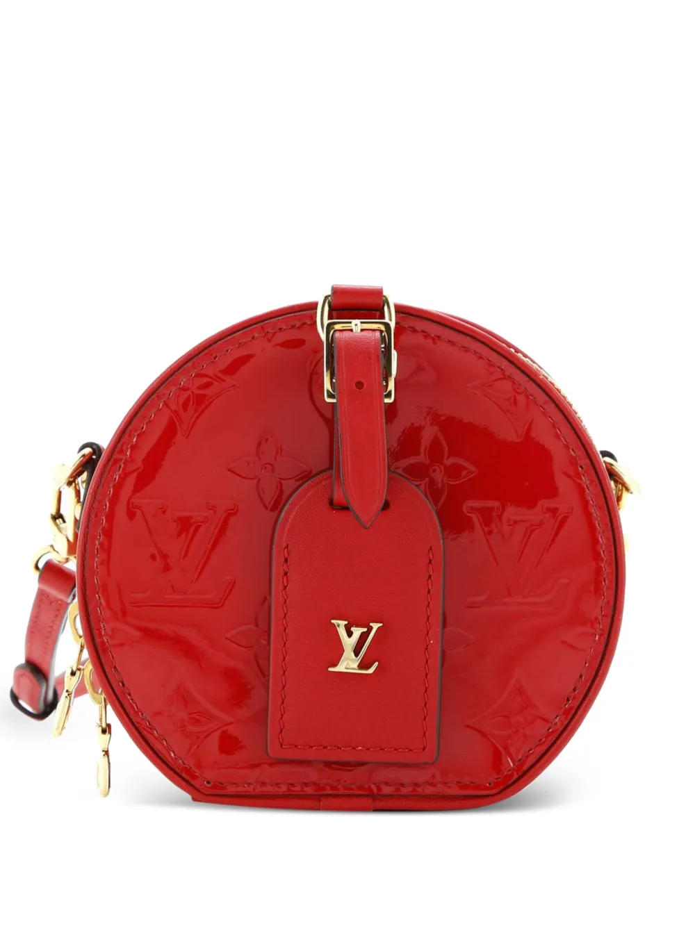Louis Vuitton Pre-Owned Mini Boite Chapeau Bag Monogram Vernis crossbody bag - Rosso