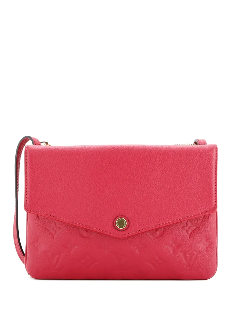 Pre-owned Louis Vuitton Twice Handbag Monogram Empreinte Leather Crossbody Bag In Pink