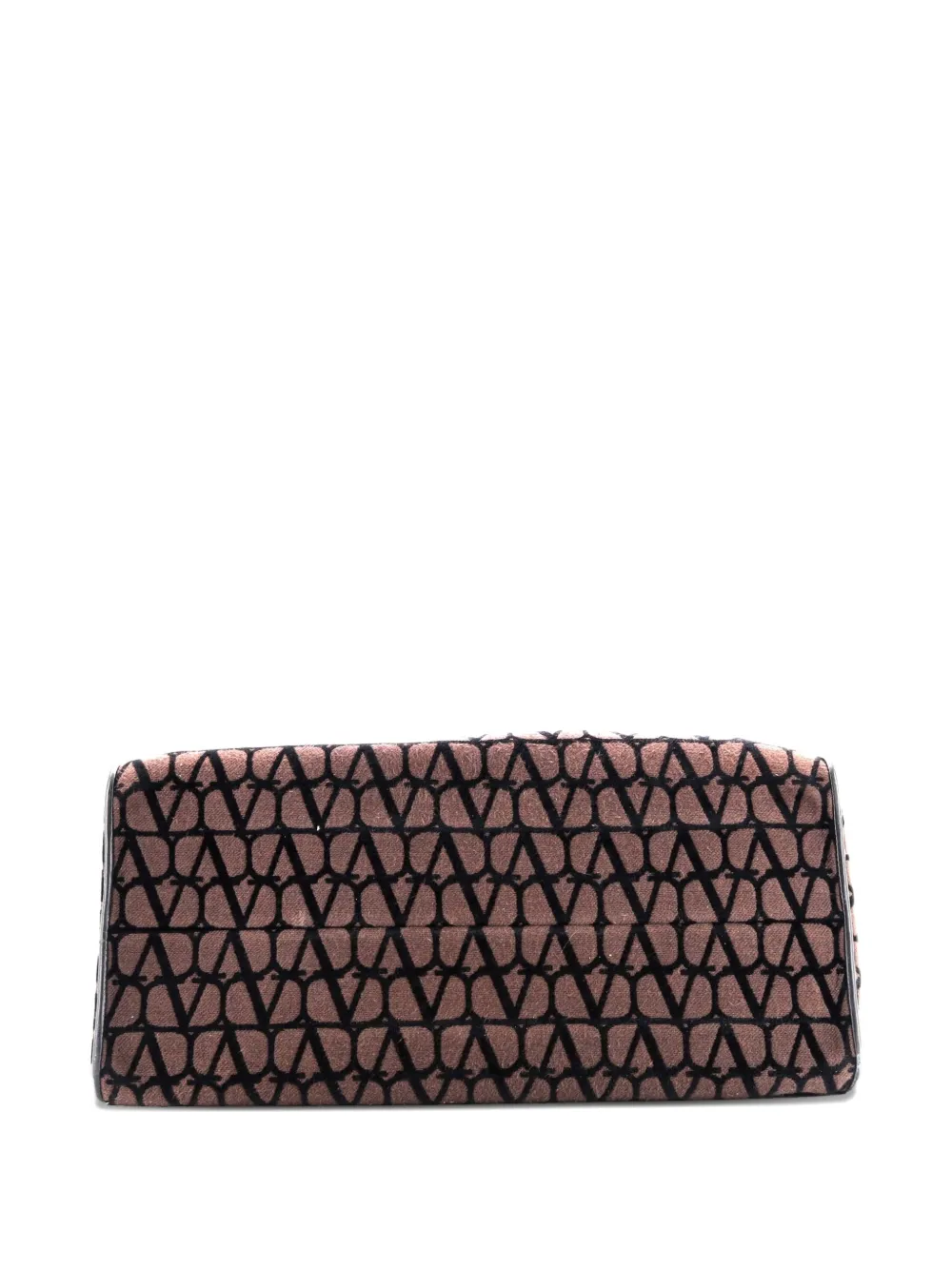 VALENTINO GARAVANI Pre-owned Le Troisieme Toile Iconograph Fabric Large Tote Bag In Black