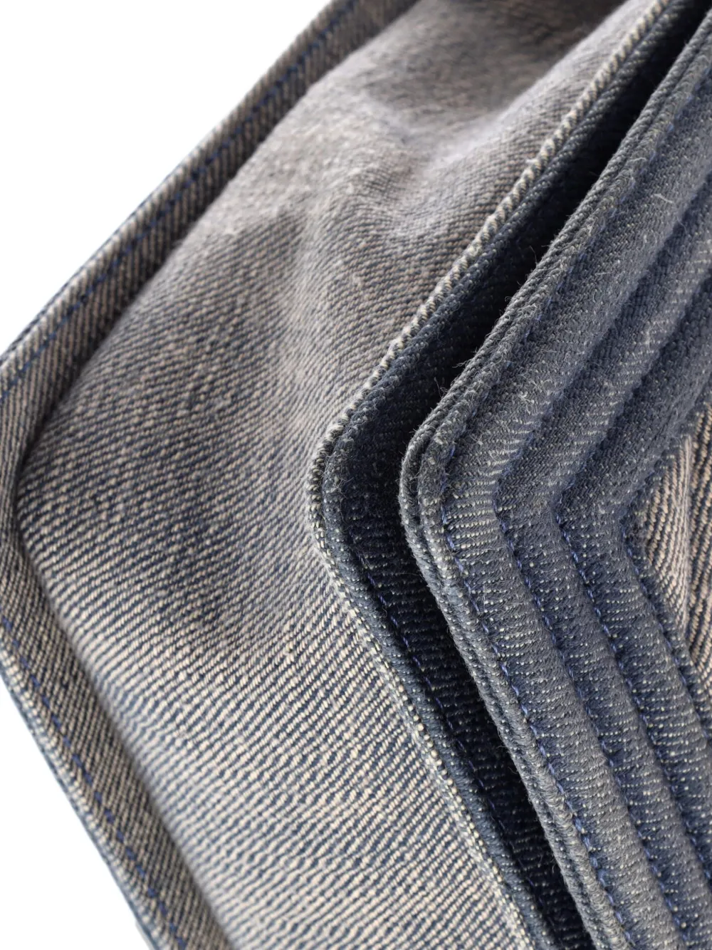 CHANEL Pre-owned Boy Flap Bag Chevron Denim New Medium Shoulder Bag In Blue