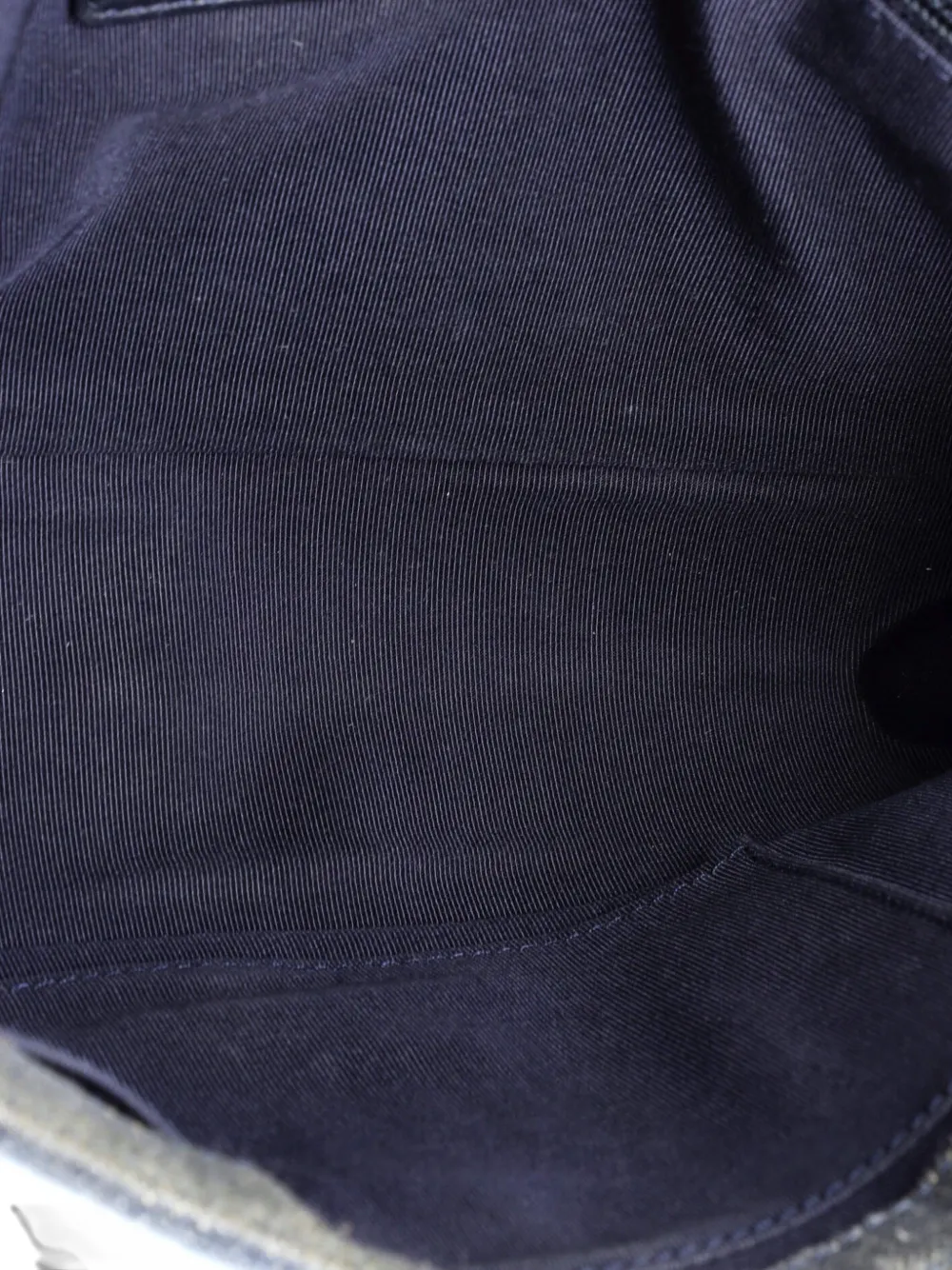 CHANEL Pre-owned Boy Flap Bag Chevron Denim New Medium Shoulder Bag In Blue