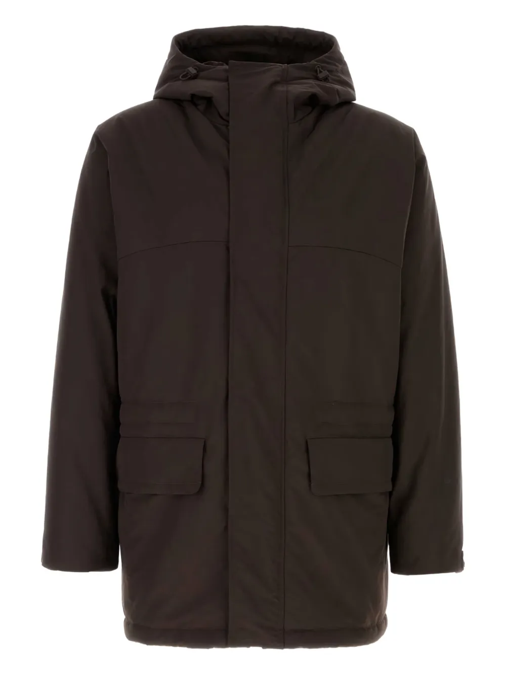 Herno 라미너 패딩 후드 코트 | 브라운 | Image 1