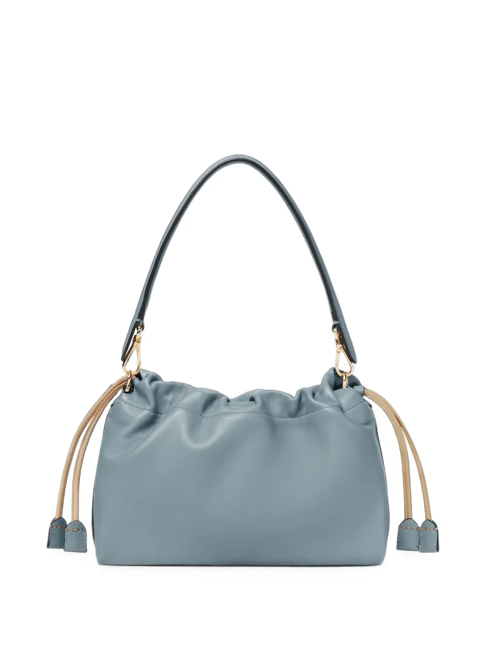 FENDI Mamma Baguette medium schoudertas met trekkoord Blauw