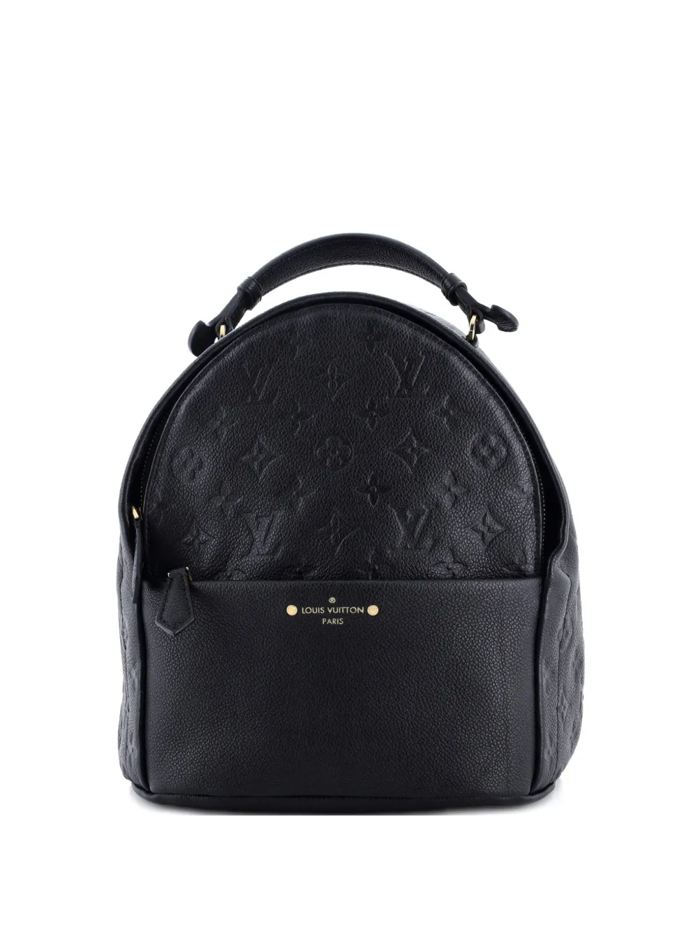 Pre-owned Louis Vuitton Sorbonne Monogram Empreinte Leather Backpack In Black