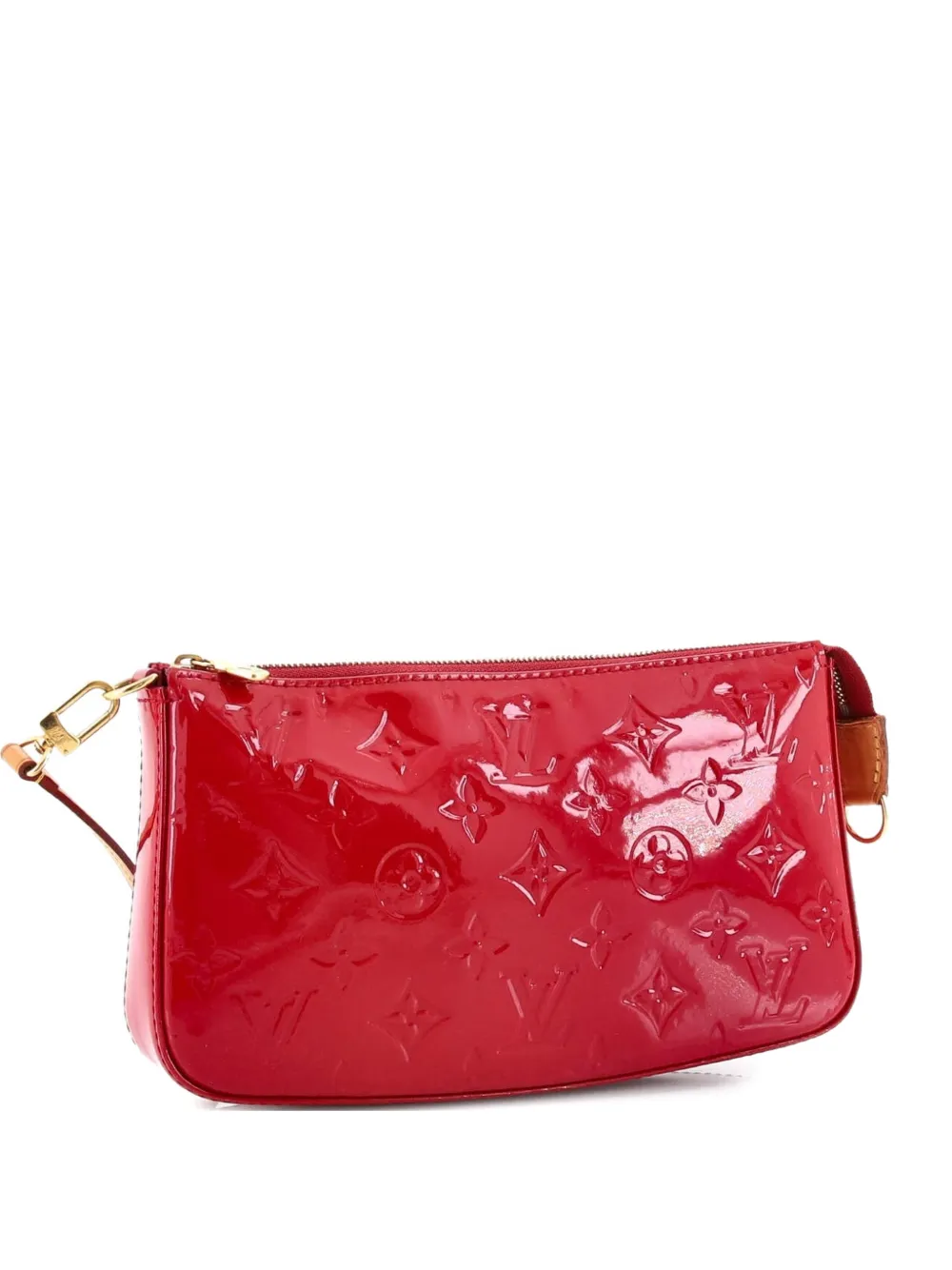 Pre-owned Louis Vuitton Pochette Accessoires Nm Monogram Vernis Shoulder Bag In Pink