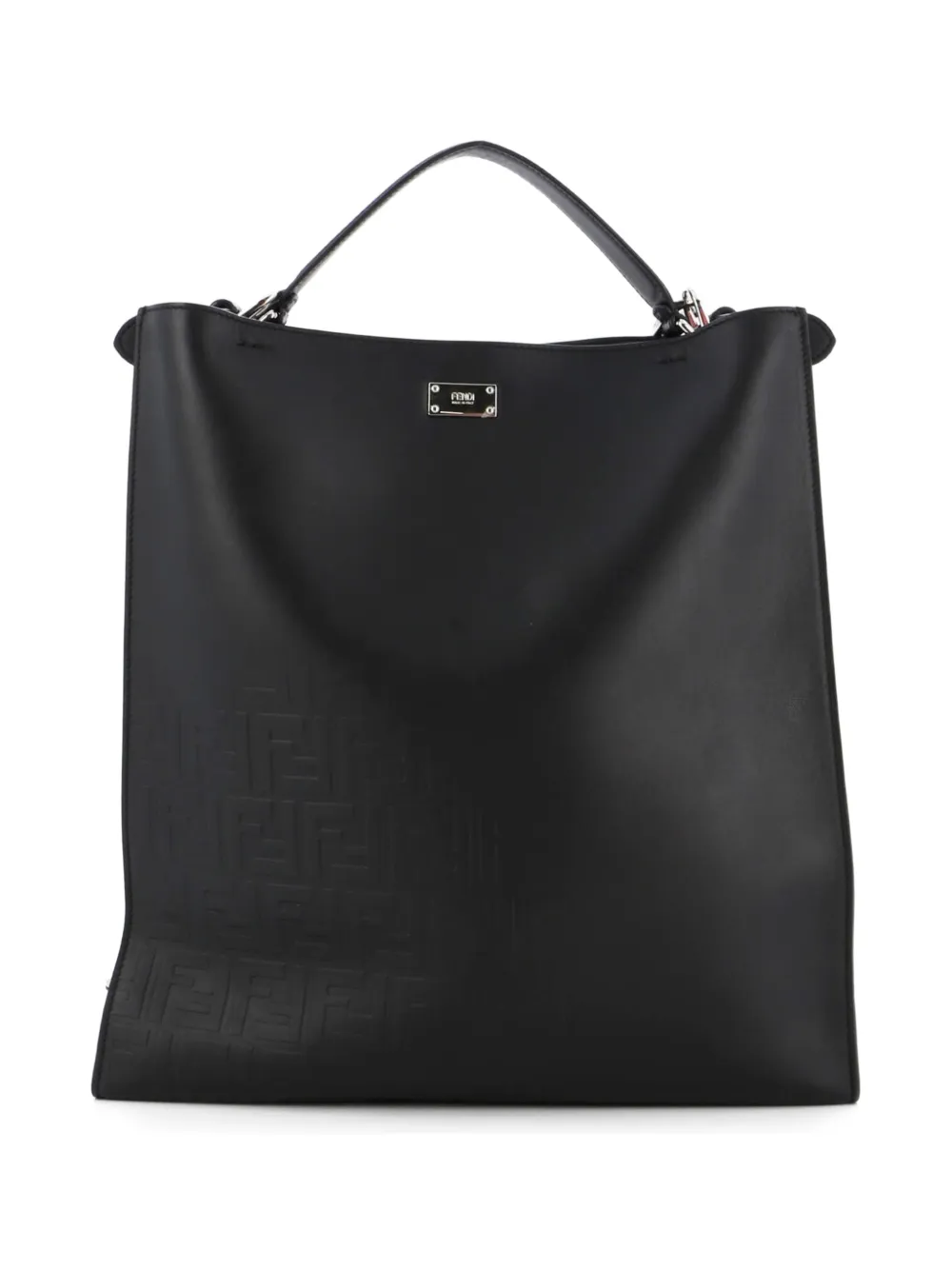 Fendi Pre-Owned Peekaboo X-Lite Fit Bag Leather with Zucca Embossed Detail satchel | Pre-Owned | Image 2