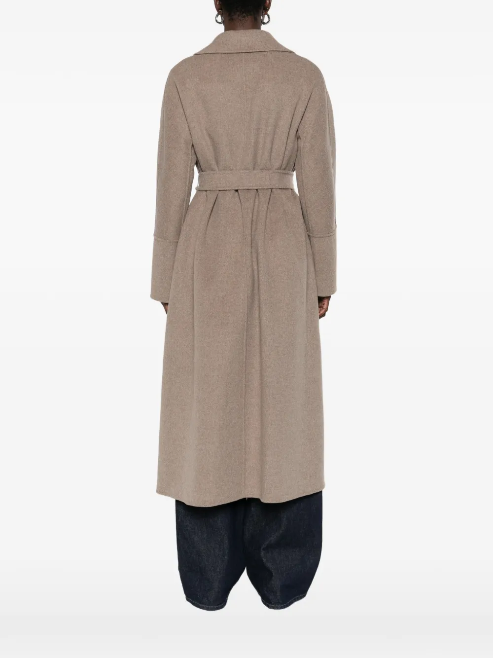 'S Max Mara Jas met ceintuur Bruin